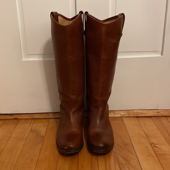 Frye Melissa Button Tall Riding Leather Boots 6 B - Picture 9 of 9